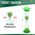 Sand Timer for Kids Set of 4 Small Colorful (Multi) Hour Glass Acrylic Covered Clock 1Min 2Min 3Min 5Min for Classroom, Home & Kids Room...