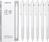 Premium Gel Roller Ball Pens, Fine Nib 0.5mm Pearl White Pen, 6PCS Black Gel Ink Smooth Writing Pen for School Office Household Goods Ideal Girls ...