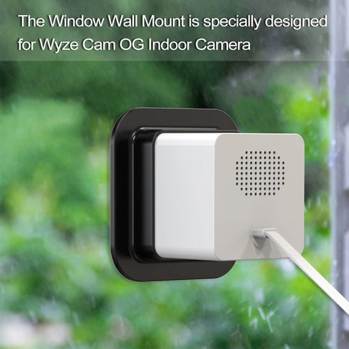 3 Pack Window Mount for Wyze Cam OG, Wyze Window Mount with Strong Adhesive Mounting Brackets, Using Wyze Cameras Through Single Pane of Glass. (W...