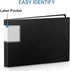 8.5 x 11 Landscape Binder with Sleeves- 40 Pocket Presentation Book Displays 80 Page 8.5" x 11" Letter Size Papers, Horizontal Sheet Protector Por...