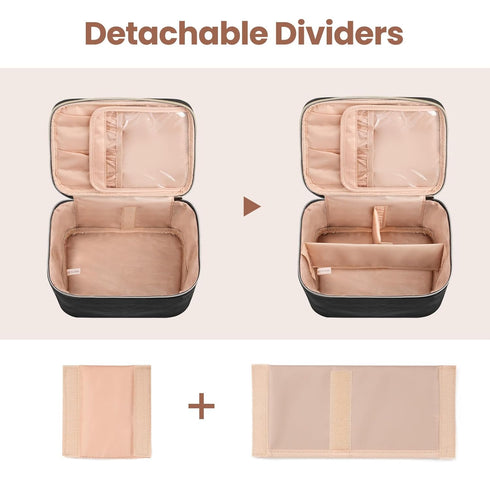 OCHEAL Makeup Bag, Large Capacity Travel Make Up Bag for Cosmetics Vertical Storage,Toiletry Bag for Skincare Makeup Organizer Bag...