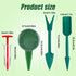 6pcs Seed Spreader Tool Set, Including 2 Small Seed Planter Sower Handheld Plastic 2 Mini Sowing Seed Dispenser 2 Tiny Seedlings Dibber and Widger...