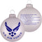 Christmas Tree Ornaments Made in The USA - 80mm / 3.25" Decorated Collectible Glass Balls from Christmas by Krebs - Handmade Hanging Holiday Decor...