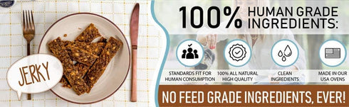Premium Beef and Banana 12 oz. Dog Jerky Treats | 100% Human Grade | USA Made | High Protein | Grain Free | Limited Ingredients | No Filler | BHA-...