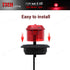 12 Pcs TMH 1-1/4 Inch Mount Red LENS & Red LED Clearance Markers, side marker lights, led marker lights, led side marker lights, led trailer marke...