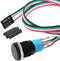 STARELO 16mm computer case DIY boot reset button installation and replacement, metal momentary button switch, blue LED light,16mm 5/8" Mounting Ho...