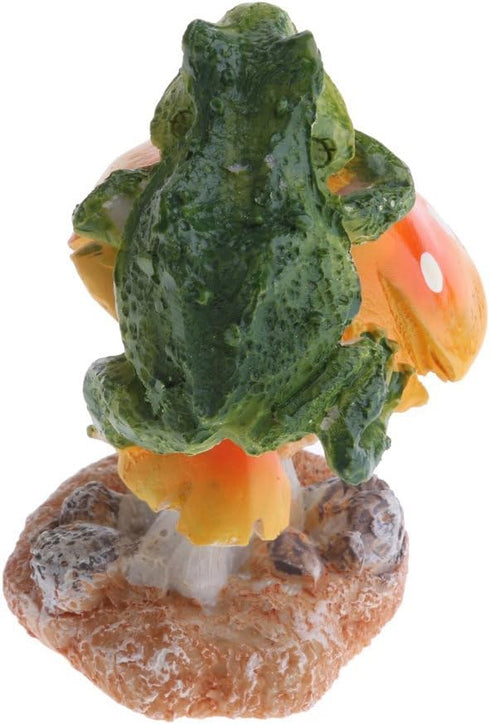 Resin Mushroom with Animal Ornament Fairy Garden Mushroom Garden Pots Decoration Pottery Ornament for DIY Dollhouse Potting Shed Flowerpot Plants ...