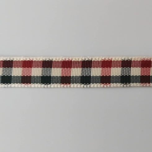 Micomon Gingham Ribbon - Red & Green Checkered Christmas Ribbon, 25 Yards Each Roll, 100% Polyester (3/8")...