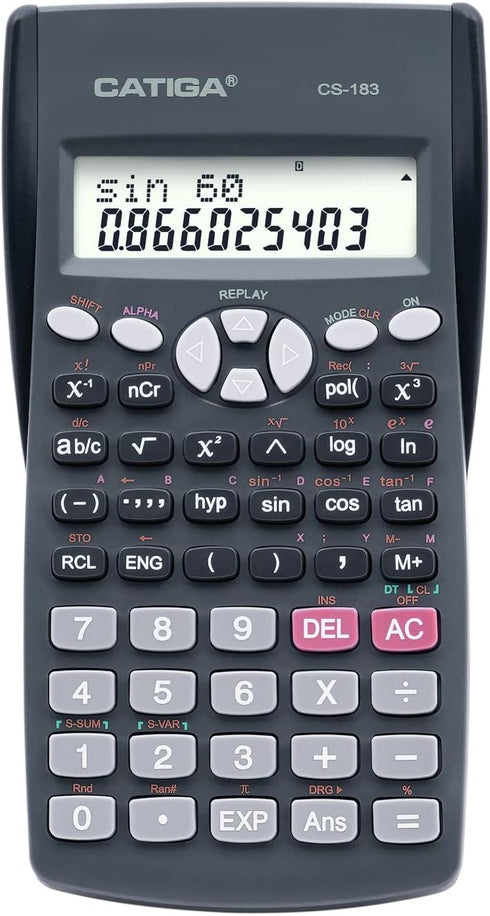 CATIGA Scientific Calculator 2 Line - for Math (Algebra and Trigonometry), Science, Statistics, Engineering, Physics, Business Class, Over 200 Fun...