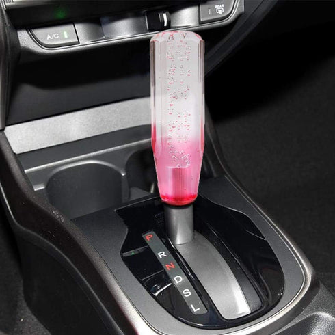 MACHSWON Universal Car Manual Shift Lever, Crystal Bubble Pink + White Gear Shift Knob ?10CM?...