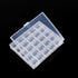 Sewing Machine Bobbins Box, Empty Bobbin Storage Organizer Hard Plastic Case Transparent 25 Slots Spools Class Container Sewing Craft Clear Box Th...