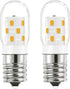 LED Microwave Light Bulb Over Stove Appliance Replacement 40W Incandescent for Refrigerator, Dimmable Range Hood E17 Intermediate Base Warm White ...