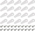 uxcell 20 Pieces Picture Frame Turn Button, 24X10mm for Hanging Pictures Photos Drawing Crafts, Plastic with 20Pcs Screws Hardware Backing Clips W...