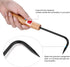 Bonsai Root Hook, 22cm Manganese Steel Single Claw Gardening Hook Root Pick Rake Bonsai Tool Handle Weeder with Comfortable Wooden Handle for Outd...