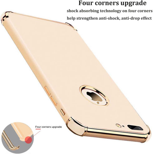 Compatible for iPhone 8 Plus Case, Ultra Slim Flexible Matte Cover Case for iPhone 8 Plus (Gold)...