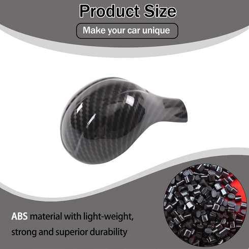 ABS Gear Shift Knob Head Cover Compatible with Infiniti QX80 2013-2017/Nissan Touareg Gear Shift Knob Head Cover Cap,Car Gear Handle Head Gear Lev...