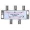 Cables Direct Online 4 Way Bi-Directional 5-2300 MHz Indoor and Outdoor Waterproof Coaxial Antenna Splitter for RG6 RG59 Coax Cable Satellite HDTV...