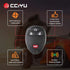 cciyu keyless Entry Remote Replacement 2008-2016 Fit for Buick Enclave 3.6L 2009-2013 Fit for Cadillac Escalade 6.0L 4 Buttons 2AOKM-GV1,OUC60221,...