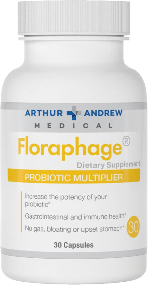 Arthur Andrew Medical, Floraphage, Prebiotic Formula and Probiotic Multiplier, 30 Capsules...
