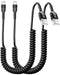 AICase Coiled Lightning Cable for Car 2 Pack, Coil iPhone Charger Cable Compatible with iPhone 14 Pro Max/13 pro max/12 Pro/12/11/XS/XS Max/XR/X/8...