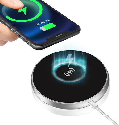 YUN CHUANG Magnetic Wireless Charger, Aluminum 15W Fast Charging Pad, Fingertip Gyroscope, Compatible with iPhone 15 14 13 12 11 10 Series, Samsun...