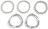 Jumwrit 5pcs Layered Beaded Bracelets Set for Women Dainty Stretch Elastic Round Ball Beads Chain Tube Bangle Bracelets Boho Stackable Bracelets T...