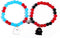 2Pcs Love Heart Couple Matching Bracelet Set Adjustable Braide Rope Halloween Mummy Ghost Pumpkin Hat Wizard Bracelet for Women Men Lover Friend F...