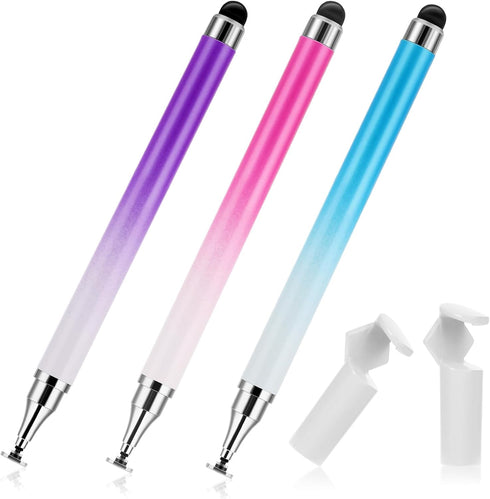 Dual-end Stylus Pens for Touch Screens, High Sensitivity Silicone Gel Stylus Pen 2-in-1 Stylus Pen Compatible for Smartphone and Tablets All Unive...