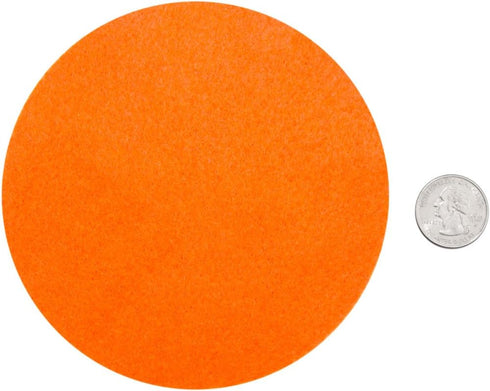 Playfully Ever After 5 Inch Orange 15pc Stiff Felt Circles...