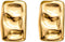 Chunky Gold Rectangle Stud Earrings for Women, Dainty Thick Stud Earrings, Minimalist Geometric Earrings for Women...