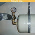 Lead-Free Pressure Gauge 0-160psi 1/4" NPT Lower Mount 2" Dial Stainless Steel Case, Pressure Gauge for Water Air RV...