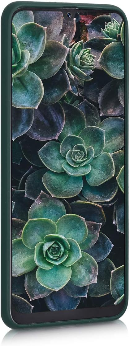 kwmobile Case Compatible with Samsung Galaxy A50 Case - Soft Slim Protective TPU Silicone Cover - Moss Green...