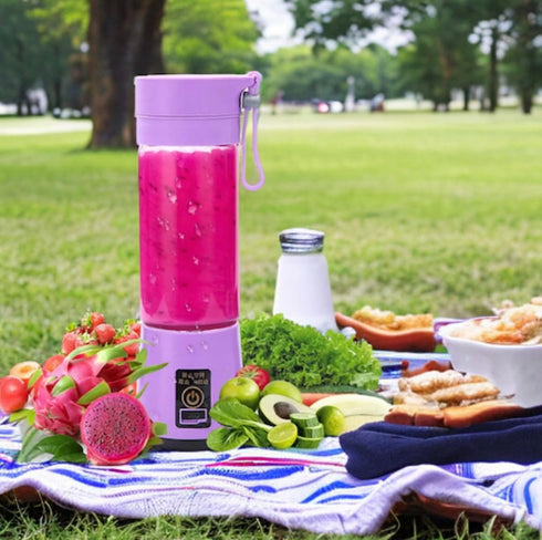 Portable Blender for Shakes and Smoothies, Personal Blender for Kitchen, with Rechargeable USB,380Ml 25 watts With 6 Blades, Handheld Blender for ...