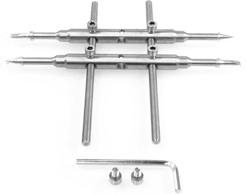 Professional Stainless Steel Flat & Pointed Tips Lens Spanner Wrench Repairing Opening Tool For Most Cameras Adjustable Jaw opening 10~120MM...