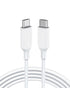 Anker Powerline III USB C to C 100W 6ft Charging Cable for iPhone 15/15 Pro, iPad Mini 6, iPad Air 4, MacBook Pro, Samsung Galaxy S23+/S23 Ultra (...