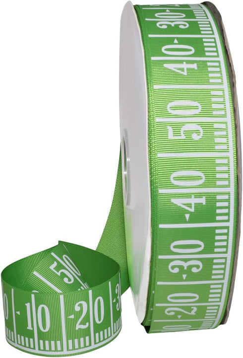 Morex Goal Line Ribbon, Grosgrain, 1.5 inch by 20 yards, Green...