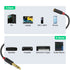 J&D 3.5mm to 1/4 Headphone Adapter Cable, Gold Plated Audiowave Series 3.5mm 1/8 inch Female TRS to 6.35mm 1/4 inch Male TRS PVC Shelled Stereo Au...