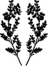 CREATCABIN Metal Tree Leaf Wall Decor Vine Olive Branch Leaf Wall Art Decor Double Black Wrought Iron Scroll Sculpture Leaf Hanging Decor Rustic W...