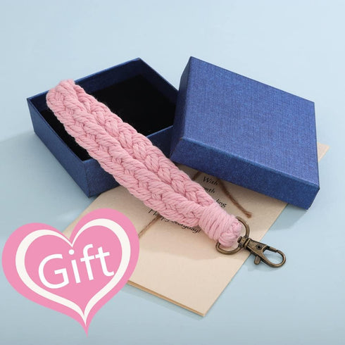 Sither Handmade Keychain Bracelet Boho Keyring Wristlet Macrame Key Lanyard Car Keychain Holder for Women's Gift...