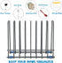 Reusable Storage Bags Rack, Stainless Stand for Reusable Storage Bags, Drying Rack Holder for Reusable Bags, Books, Makeup Brush (Black)...