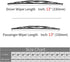 Replacement for Jeep Wrangler TJ Windshield Wiper Blades - 13"+13" Front Window Wiper - fit 1997-2006 Vehicles - OTUAYAUTO Factory Aftermarket...
