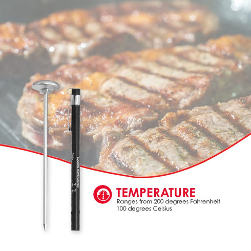 Home Basics Durable Cooking Thermometer, Stainless Steel...