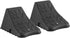 CURT 22800 Black Plastic Wheel Chocks, Vehicle, Trailer, Truck, RV, 2-Pack...