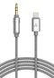 (Apple MFI Certified) iPhone Aux Lightning Cord to Male 3.5mm Auxiliary Cable (iPhone Audio Link to Car Jack, Headphones & Speakers) (Gray)......