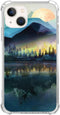 Mountain Sunrise/Sunset Phone Case Compatible with iPhone 15, Beautiful Scenery Golden Forest Birds Pattern Case for iPhone 15, Trendy Unique Desi...