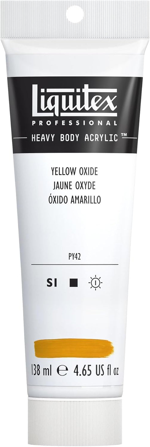 Liquitex Professional Heavy Body Acrylic Paint, 4.65-oz (138ml) Tube, Yellow Oxide...