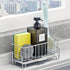 Kitchen Countertop Sponge Holder, SUS 304 Stainless Steel Dish SoapOrganizer, Basket for Cleaning and Scrub Tool, Kitchen Sink Brush Caddy Holder...