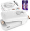 Mini Chip Bag Sealer, Handheld Heat Vacuum Sealer and Cutter, Portable Chip Bag Resealer Machine for Snack Plastic Fresh Bags Cookies - White - 2x...