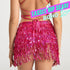 GRAEEN Sequin Tassel Belly Dance Skirt Fringe Hip Scarf Skirts for Women...