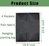 Hanging Railing Planter, 4 Pocket Vertical Planter Garden Plant Hanger Grow Bags, Both Sides Fence Fabric Hanging Planter Bag for Salads, Herbs, a...